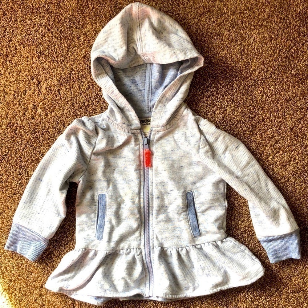 𝅺Genuine Kids From Oshkosh Zip Up Hooded Sweatshirt